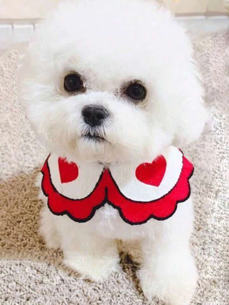 Title 2, Dog Bandana Lovely Pet Saliva Towel Cat Puppy S...