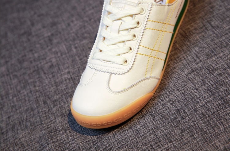 Title 7, White womens spring shoes, leather feel, super...