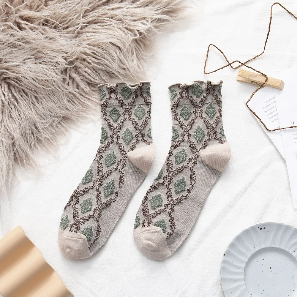Women's Socks Fall Winter New Style Women's Socks Curled Loose Mouth Cotton Socks — photo 6