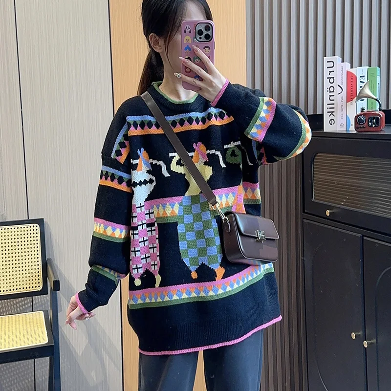 Title 2, Womens American-style Retro Design Niche Round...