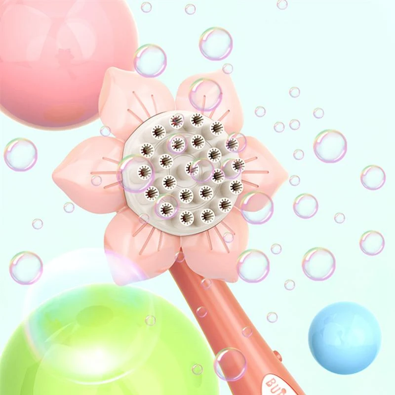 Title 2, Sunflower Shape Bubble Machine Toy Portable Bub...
