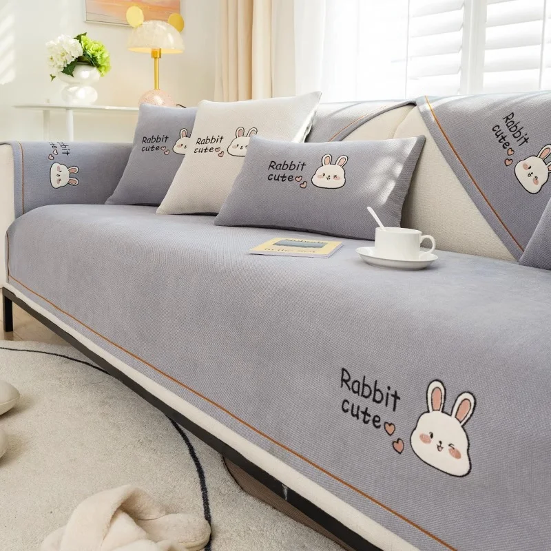 Capa de sofá simples e moderna para almofada. Proteja seu sofá com estilo, fácil de colocar e lavar, macia e perfeita para sua sala. — foto 6