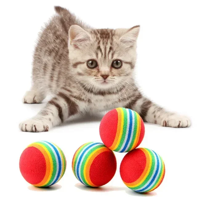 Title 5, Pet Cat Interactive Toy Ball EVA Throwing Fun R...