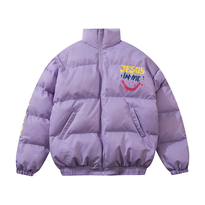 Casaco grosso folgado estilo Harajuku para as tendências de rua, perfeito para um visual moderno e confortável, ideal para o inverno com estilo. — foto 4