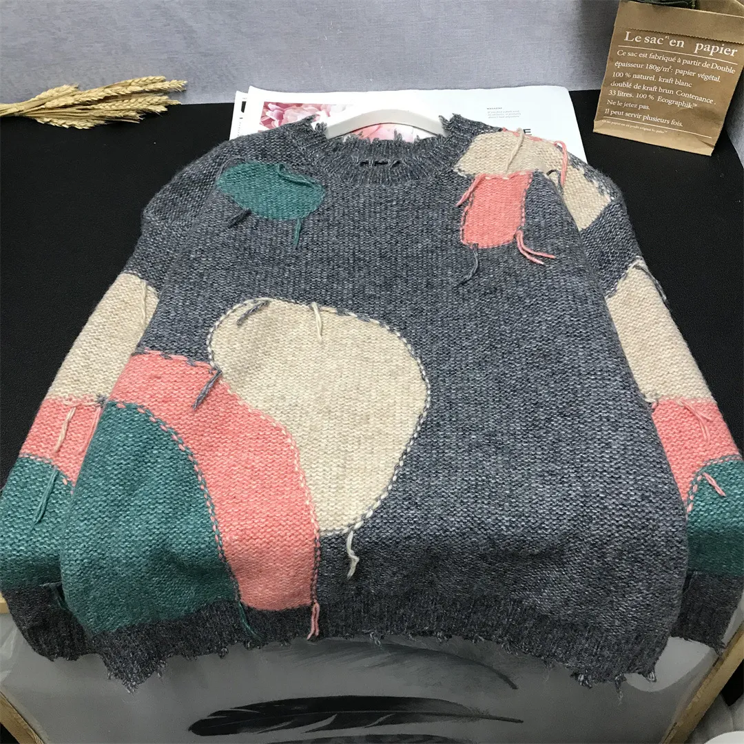 Title 8, Suéter de malha casual feminino estilo mendigo ...
