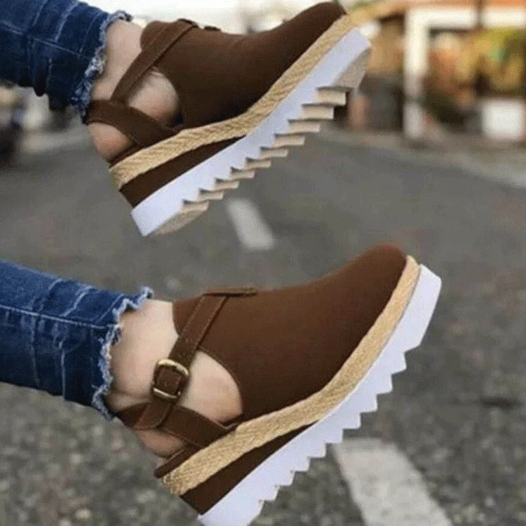 Plus size wedge sandals Comfort and style for women. Find the perfect sandal for an elegant and comfortable look all day — photo 3