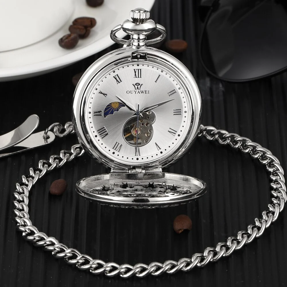 Title 5, Orologio da tasca meccanico romano per uomo. De...