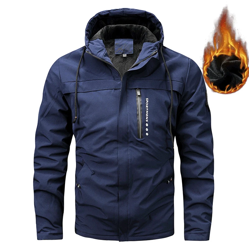 Casaco retro americano masculino Primavera e Outono Plus Size novo Jaqueta de lã solta para jovens e de meia idade — foto 1