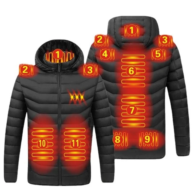 Winter Smart Heating Cotton Men's Jacket with USB Charging. Stay warm and comfortable in cold weather with this heated j — photo 5