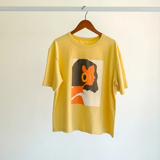 Title 5, Camiseta solta de manga curta com gola redonda,...