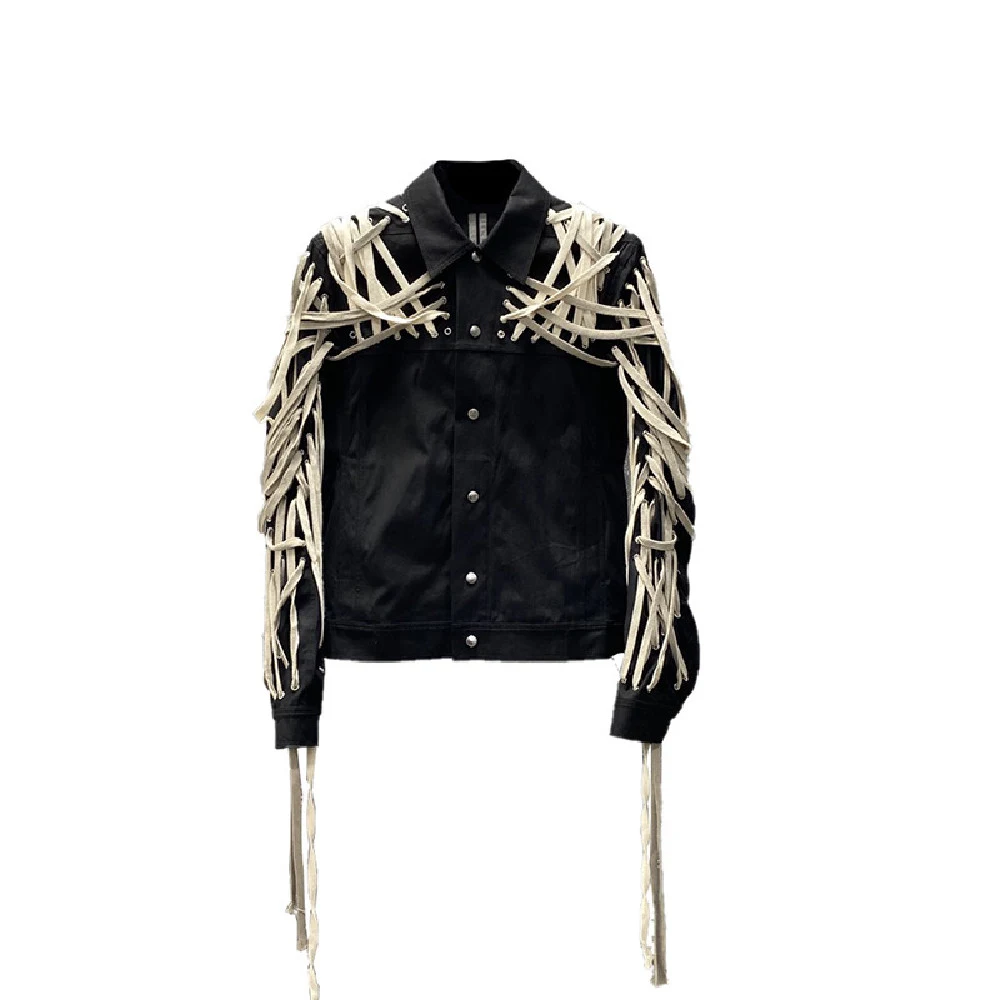 Dark high street fashion coat for a bold and stylish look. Perfect for winter, offering warmth and sophistication, ideal — photo 3