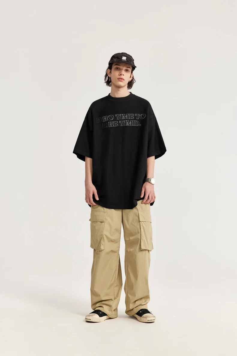 Title 2, Camiseta masculina INF, sarja de algodão puro 2...