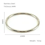 Pulseira de Aço Titânio Bamboo Fashion com Três Esferas, Elegância e Durabilidade para um Visual Sofisticado e Perfeito para o Dia a Dia. — foto 14