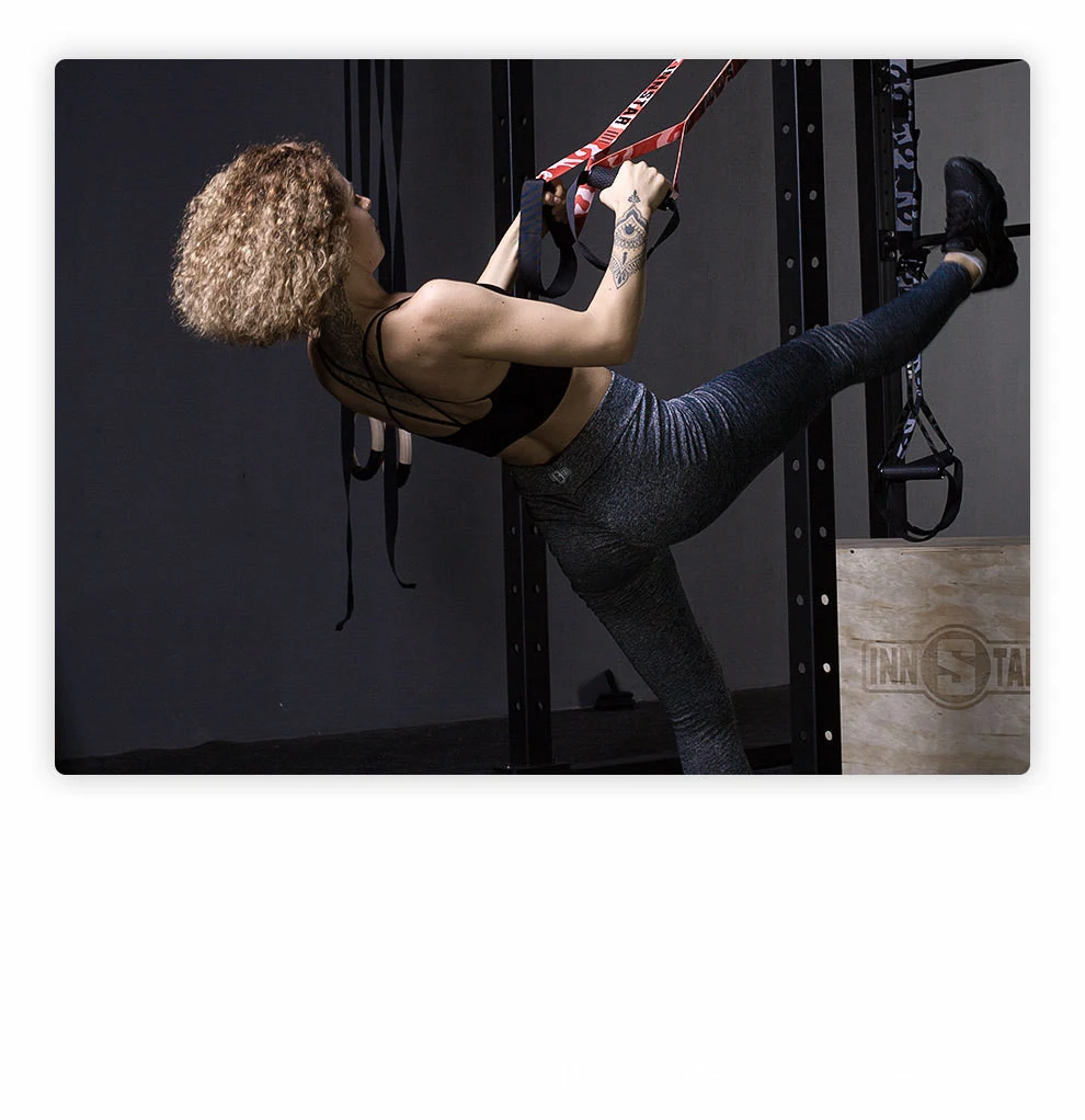 Hanging training belt for total body suspension workouts. Strengthens muscles, improves strength and flexibility. Perfec — photo 7