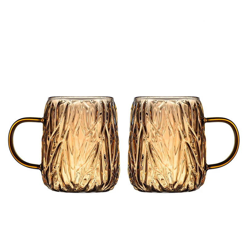 Title 5, Coffee Glass Hanging Ear Cup Couple Water Cup A...