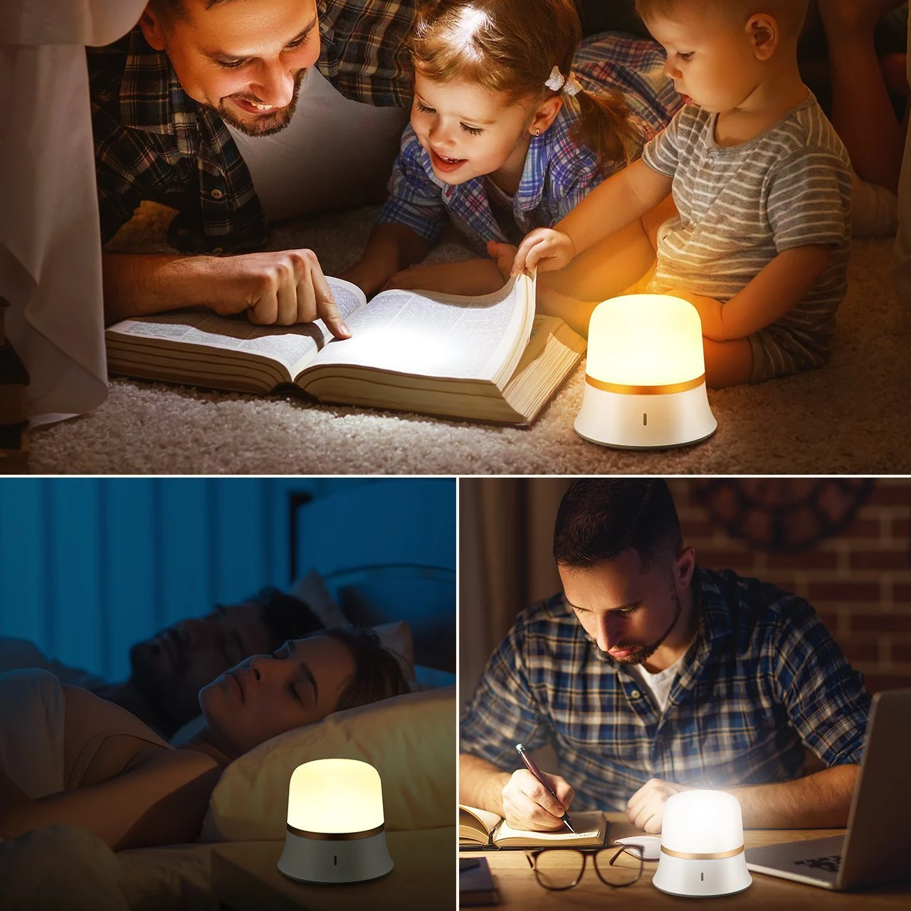 Title 5, Bedroom bedside nursing night light, soft glow,...