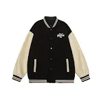 Jaqueta de beisebol esportiva americana retrô bordada Pu Shuai. Uniforme esportivo com design clássico, ideal para um visual casual e estiloso. — foto 5