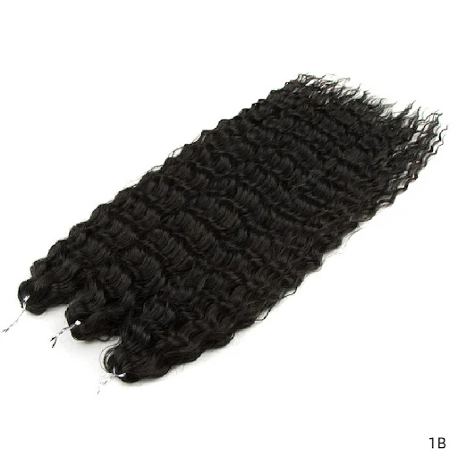 Title 13, Extensões de cabelo com cachos crochet ondulado...