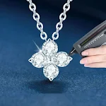Brincos femininos com trevo de quatro folhas e diamantes, para combinar com tudo. Adicione um toque de sorte e brilho ao seu visual diário — foto 6