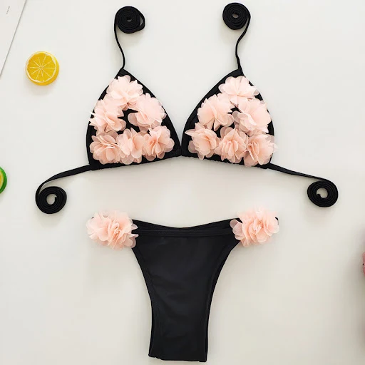 Title 10, Intarsia sexy bikini for a captivating look. En...