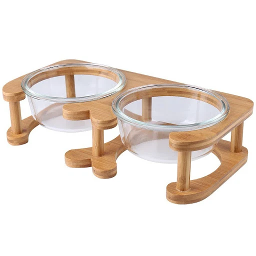 Title 1, Glass cat bowl for cat food, a stylish and easy...