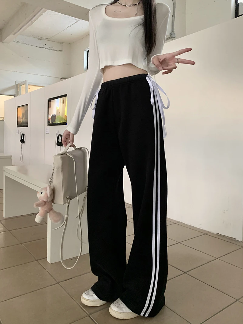 Title 4, Bow Line Casual Pants American High Waist