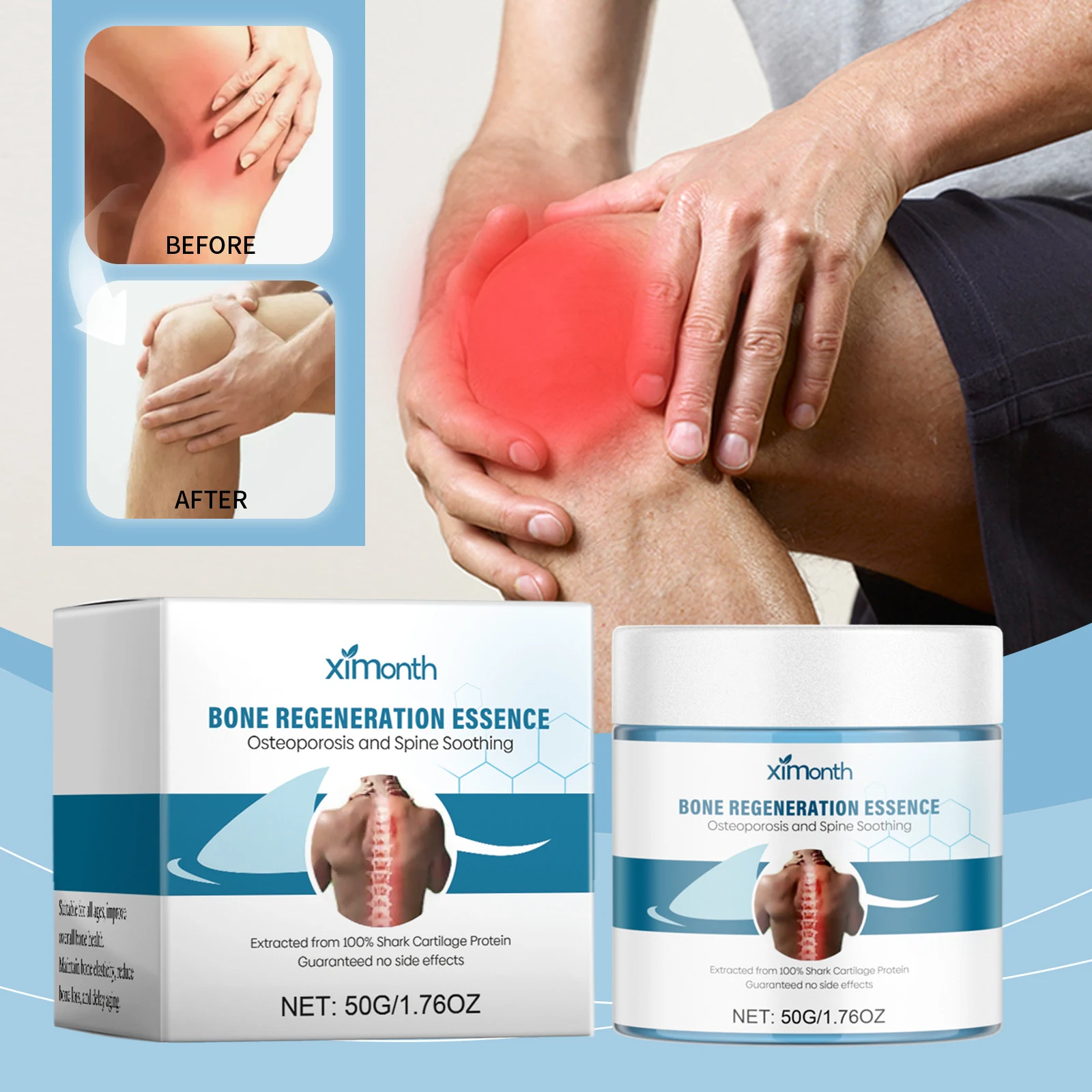 Creme para articulações do pescoço Nutrição suave Uso externo Alívio e cuidado para pescoço, promovendo conforto e bem-estar. — foto 4