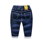 Small and medium-sized children's denim trousers, comfortable and durable for everyday wear and play. Find the perfect f — photo 2