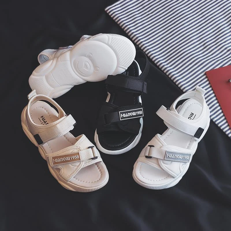 White Outdoor Flat Sandals Female Summer Platform Sports Sandals Comfortable and Stylish Footwear Ideal for Warm Weather — photo 4