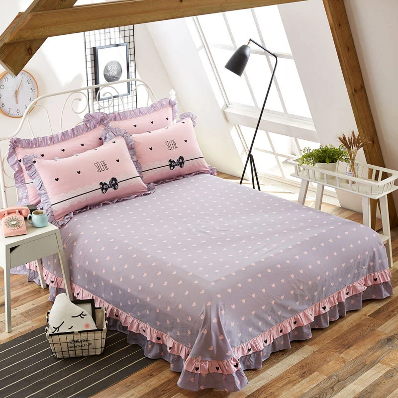 Title 1, Pure Cotton Edge Rounded Ab Version Bed Sheet P...