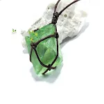 Azul natural - pingente de fluorita verde — foto 2