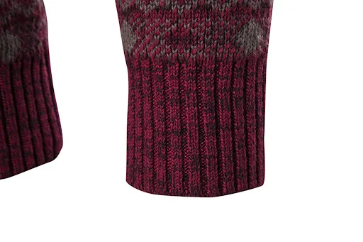Title 19, Color block sweater ethnic style warmth pullover