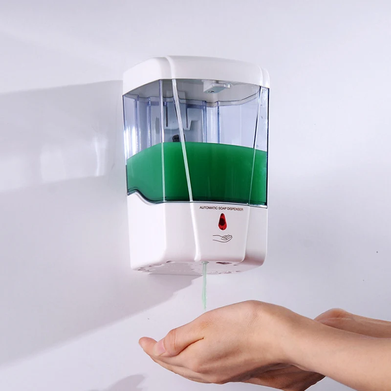 Automatic infrared 700ML intelligent sensor soap dispenser for touch-free handwashing. Delivers precise soap dispensing, — photo 6