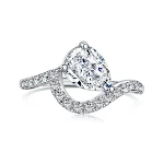Anel de gota retangular S925 de prata esterlina com pedras coloridas, ideal para um toque elegante e vibrante em qualquer ocasião. — foto 1