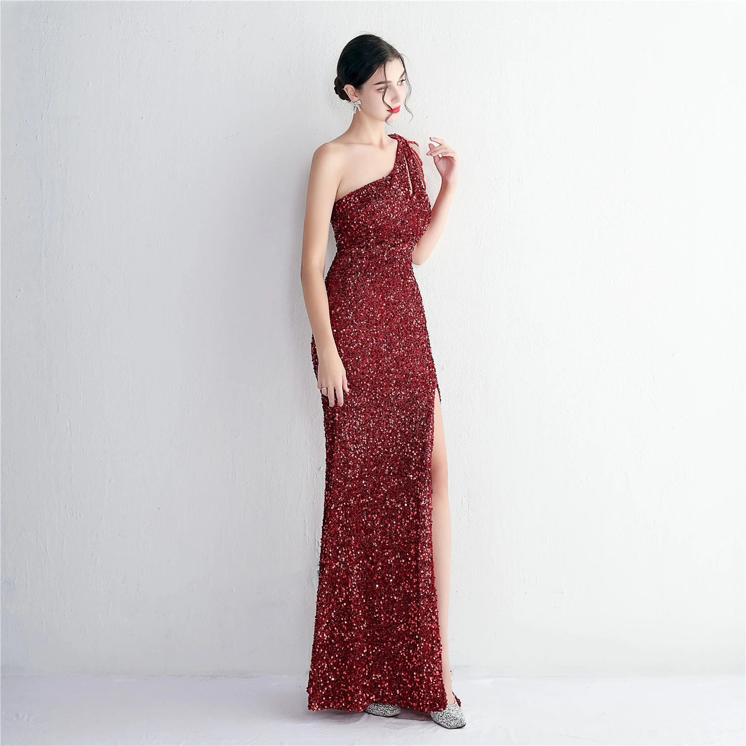 Title 12, 19533 Handmade Sequin Craft Beaded One-shoulde...