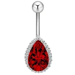 Silver red diamonds