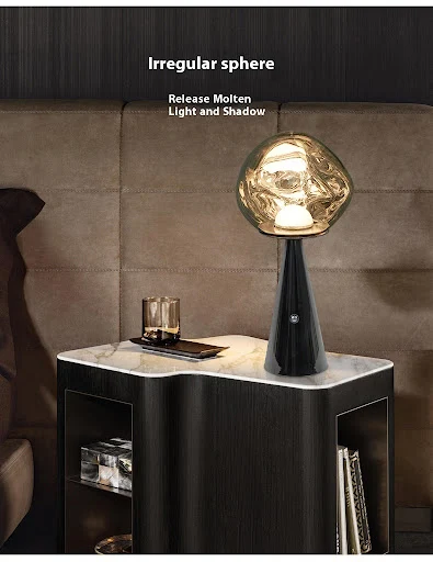 Title 7, Designer Creative Volcanic Lava Mini Table Lamp...