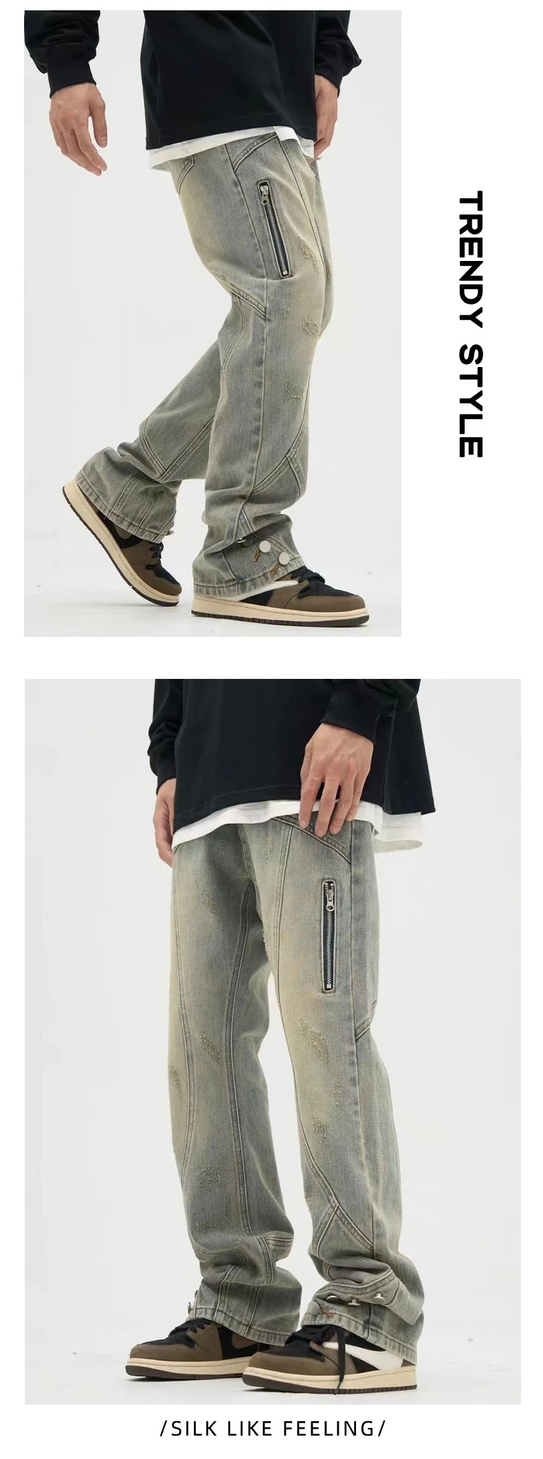 Title 9, American Retro Workwear Breasted Jeans, Slightl...