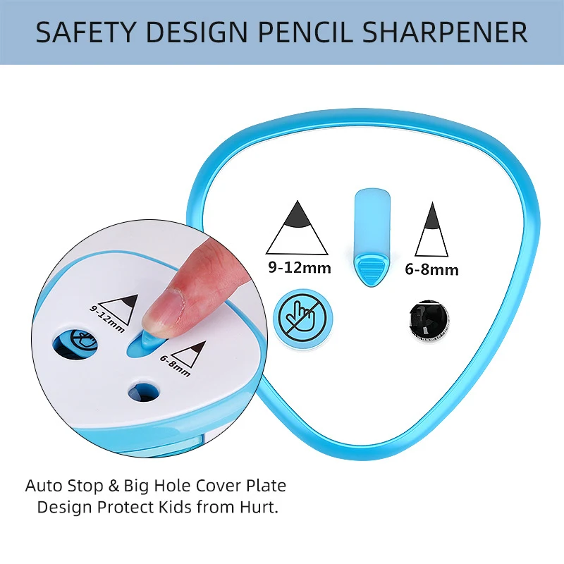 Title 1, Semi-Automatic Electric Pencil Sharpener with D...