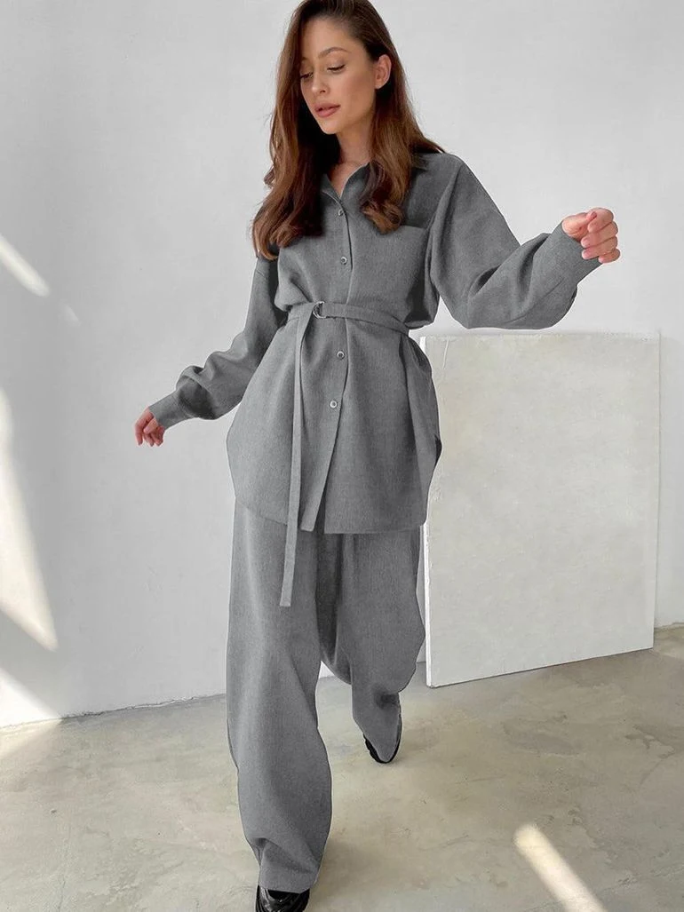 Maglia a manica lunga donna di alta gamma, stile europeo e americano, casual e raffinata per un look versatile ed elegante. — foto 6