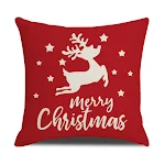 Capa de almofada para sofá da série Natal para casa. Renove sua sala com um toque natalino, protegendo o assento com elegância. — foto 13