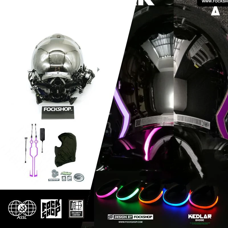 Title 4, Máscara Sci-fi Cyberpunk Future KEDLAR DIODE Gl...