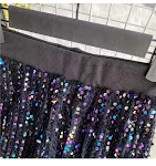 Women's Simple Sequined Gold Velvet Casual Pants, Comfortable and Stylish for Everyday Wear, Perfect for a Touch of Glam — photo 3