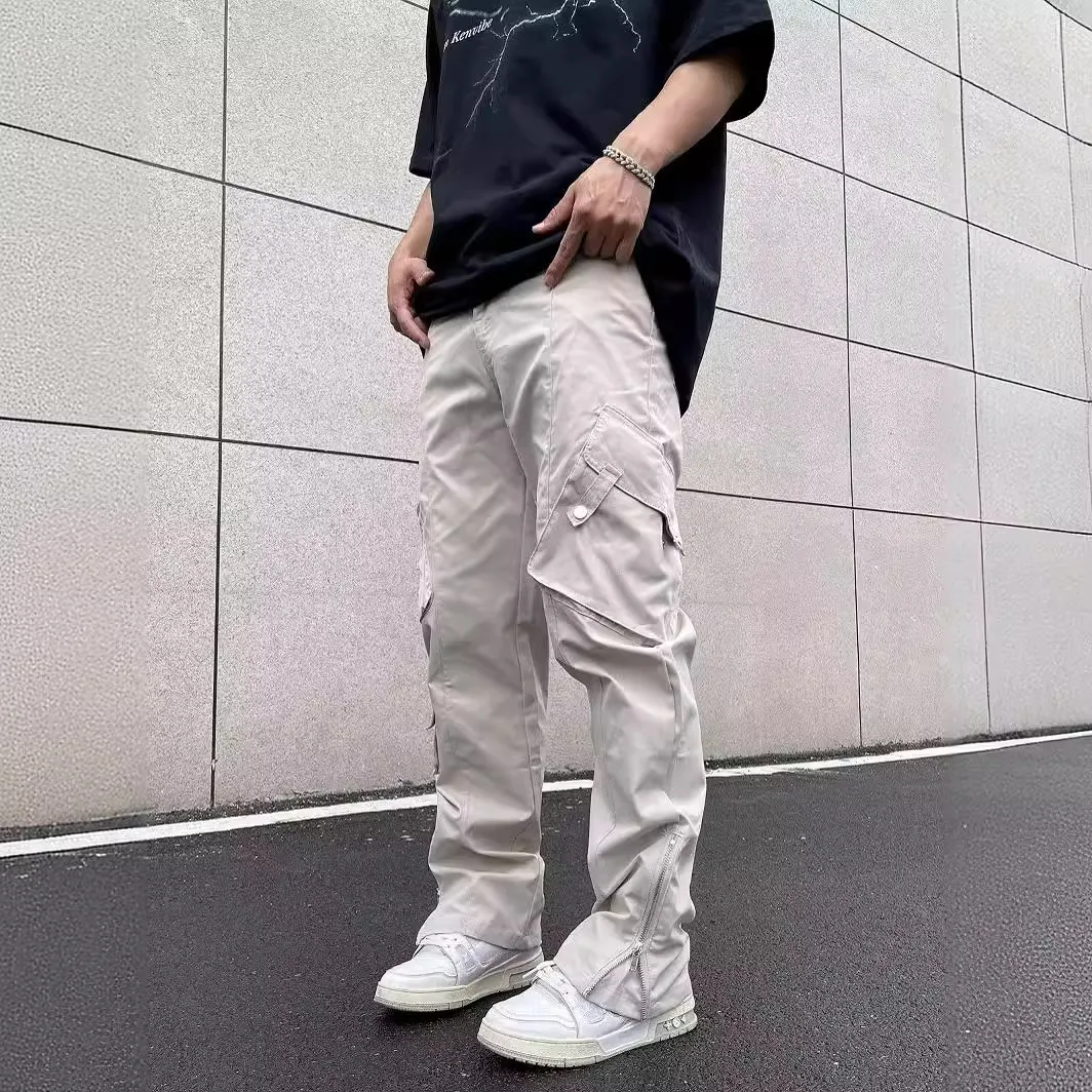 Overoles anchos retro con múltiples bolsillos para mujer, estilo holgado y pernera ancha, ideales para un look casual y cómodo. — foto 5