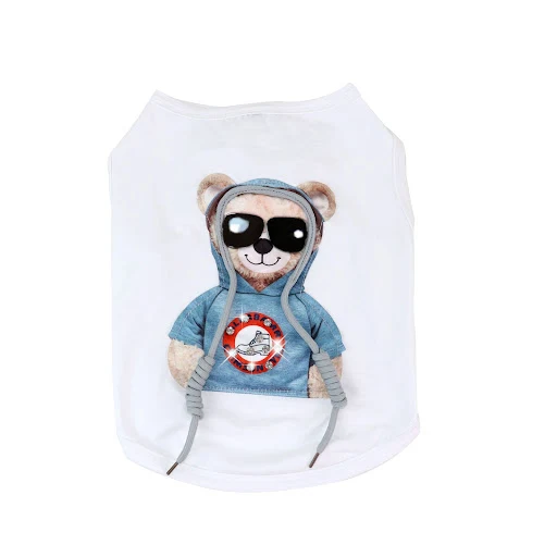 Title 3, Teddy Clothes Summer Thin Vest Bear Cartoon – K...