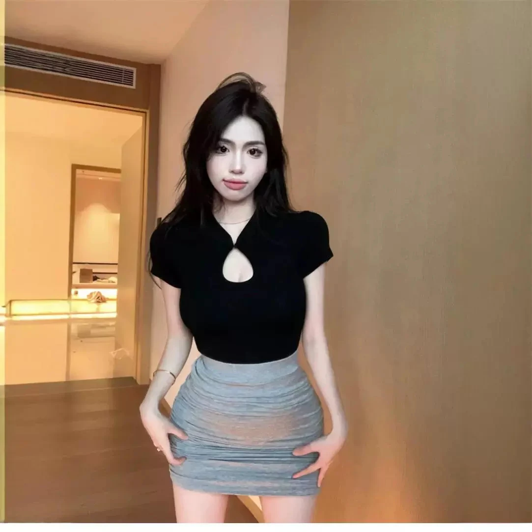 National Style Standing Collar Cheongsam Tight Short-sleeved T-shirt, Sexy Push-up Big Short Top, designed to enhance yo — photo 6