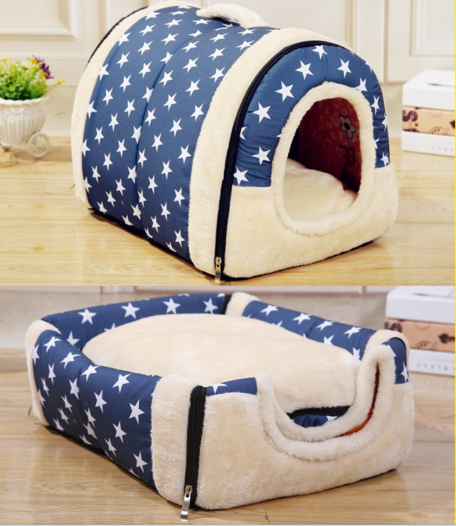 Title 5, Dual-purpose pet nest removable and washable po...