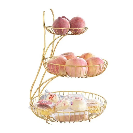Title 3, Living Room Double-Layer Fruit Tray Modern Crea...