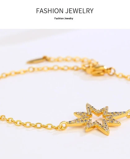 Title 8, Pulseira Ajustável Oito Pontas Estrela Coreana ...