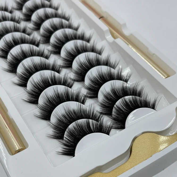 10 Pairs of Non-bleaching, Long-lasting Waterproof Magnetic False Eyelashes. Easy to apply, comfortable to wear, and per — photo 2